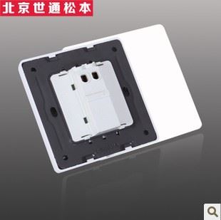 開關(guān)系列 世通松本官方正品墻壁開關(guān)面板N3.0雅白系列86型二開單控開關(guān)一位原始圖片2