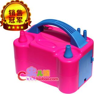 氣球配件 現(xiàn)貨供應(yīng)73005雙孔高壓電動(dòng)打氣筒220V，電動(dòng)氣球充氣機(jī)批發(fā)