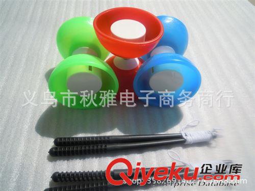 健身系列 廠家批發(fā) 帶響空竹 大號(hào)扯鈴 15*13cm大號(hào)皮碗抖空竹 送抖桿+抖繩原始圖片2