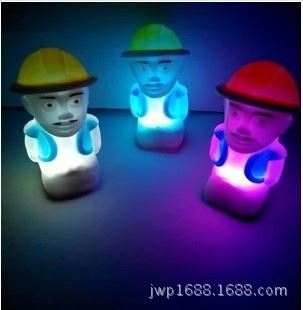 全部產(chǎn)品鏈接 套圈圈產(chǎn)品 七彩變色光頭強(qiáng)小夜燈廠家直銷小夜燈 地?cái)偀豳u 爆款原始圖片2