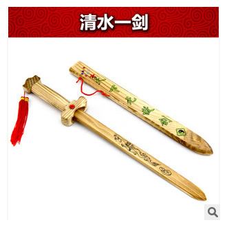木制玩具 55x7x4cm旅游景區(qū)熱賣產(chǎn)品 兒童木制刀劍 木制武土刀 兒童玩具