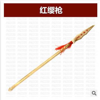 木制玩具 80x4.8x2.5cm超長木制玩具 兒童木制紅纓槍 兒童木制紅英槍 tj