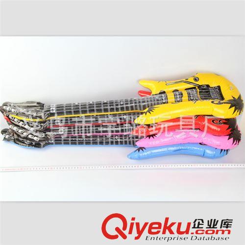 充氣玩具 新品上市 88cm特大號充氣吉他 PVC兒童充氣玩具批發(fā) 充氣吉它原始圖片3