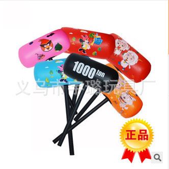 充氣玩具 {zx1}地?cái)偀豳u貨源 40cm帶印花充氣錘子 PVC充氣玩具批發(fā) 創(chuàng)業(yè)首先原始圖片2