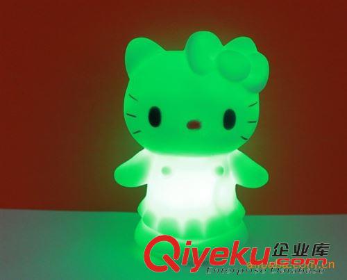 發光玩具 15{zx1}地攤熱賣產品 站立kt貓七彩小夜燈hellokitty 凱蒂貓小夜燈原始圖片2