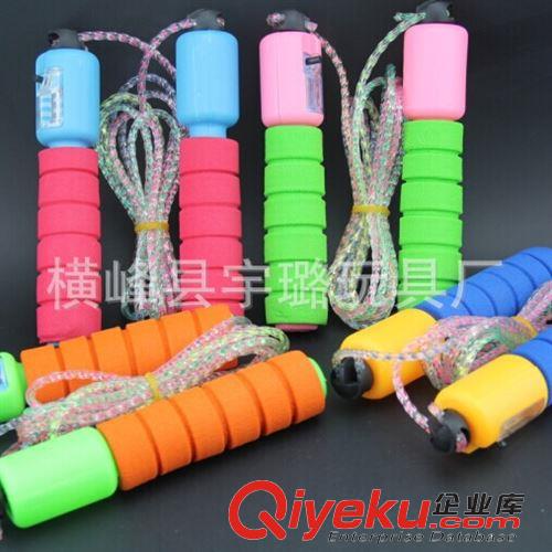 健身玩具 2.6米兒童跳繩帶計(jì)時(shí)功能 學(xué)校體育用品 地?cái)偀豳u(mài)廠家直銷(xiāo) 可定制原始圖片2