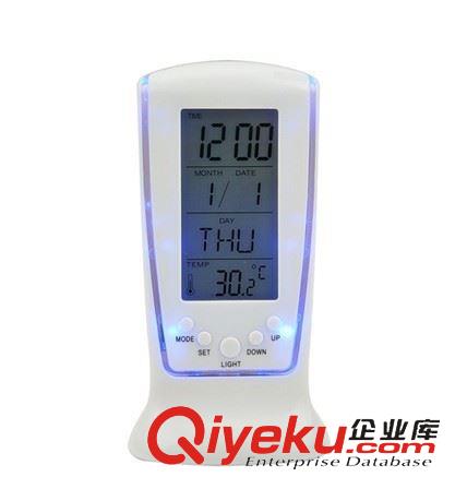 diy 創(chuàng)意禮品 創(chuàng)意禮品 帶藍(lán)屏背光萬年歷時(shí)鐘LED鬧鐘批發(fā) 地?cái)偀豳u 贈(zèng)品首先