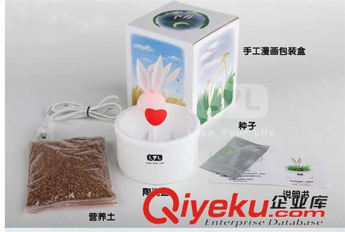 diy 創意禮品 【專利zp】創意gd禮品批發月光兔盆景燈(情侶款)精品店貨源原始圖片3