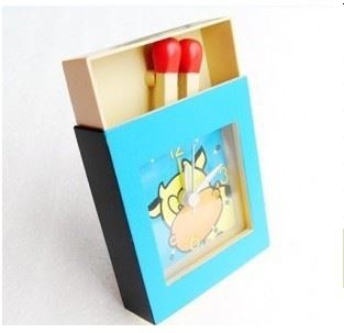 diy 創意禮品 【創意禮品】復古懷舊產品 創意火柴盒鬧鐘批發 彩盒裝 薄利多銷