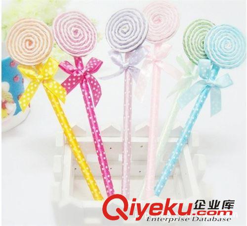 文具 【熱銷(xiāo)萬(wàn)支】廠(chǎng)家文具批發(fā) 可愛(ài)棒棒糖筆圓珠筆 12只一包多色混裝原始圖片2