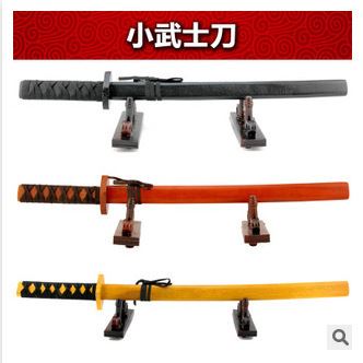 4月新款 55x7x4cm旅游景區熱賣產品 兒童木制刀劍 木制武土刀 兒童玩具