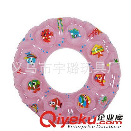4月新款 夏季熱賣產品 PVC充氣玩具 雙層 加厚兒童游泳圈 水晶游泳圈批發原始圖片2