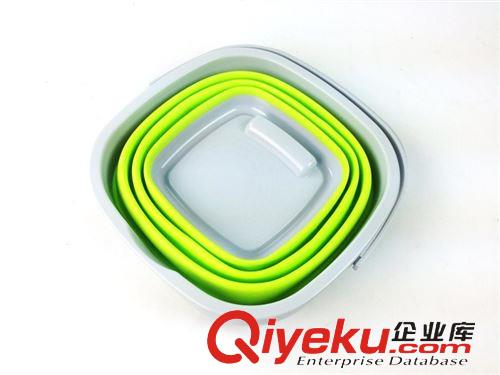 魚護/魚鎖 四方型折疊水桶 便攜式洗車打水桶 魚簍磯釣桶餌料桶漁具垂釣用品原始圖片2