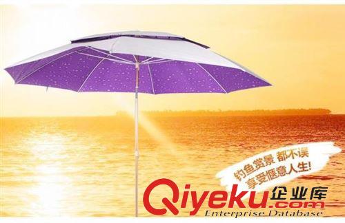雨傘/雨衣/ 2.2米釣魚傘 土豪金防曬傘 涂銀防紫外線 防魚 雙層透氣 雨傘漁具原始圖片3