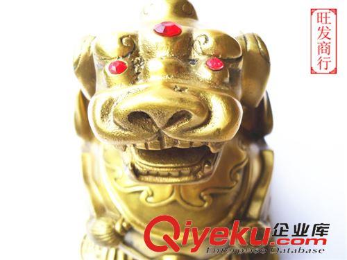 銅器類 廠家供應(yīng)大號(hào)銅貔貅 聚財(cái)貔貅 有口無屁眼 只進(jìn)不出原始圖片3