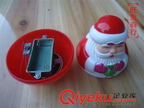 玩具類 圣誕笑佛不倒翁　笑聲圣誕老人　音樂不倒翁　8350A　電池需自配原始圖片2