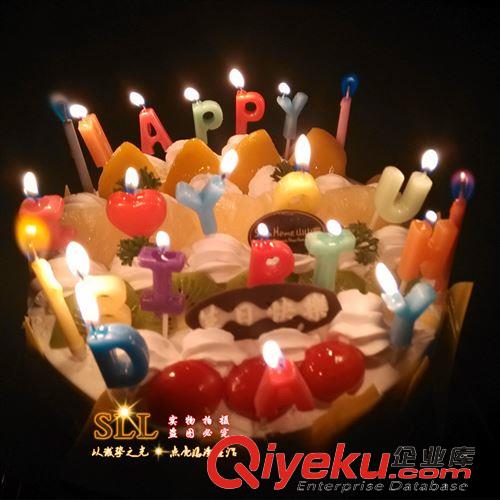 生日蠟燭 供應批發(fā)彩焰蠟燭 火焰生日蠟燭5支裝 支持小額混批發(fā)原始圖片3