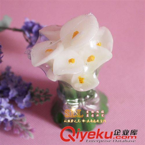 婚慶系列 廣告促銷禮品 仿真花工藝蠟燭 情人節(jié)小禮物 蝴蝶百合蠟燭原始圖片2