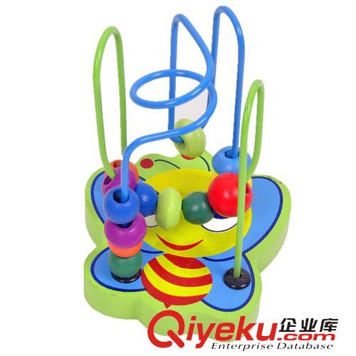 2015年新品 奇趣木制益智玩具 繞珠玩具 動物小繞珠 迷你動物軌道迷宮 批發
