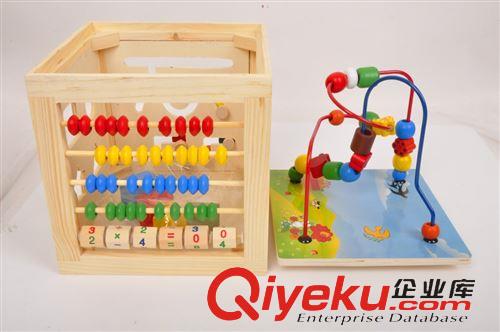 串珠、繞珠 奇趣木制玩具 新款多功能大繞珠 五合一花鳥繞珠 兒童益智玩具原始圖片2