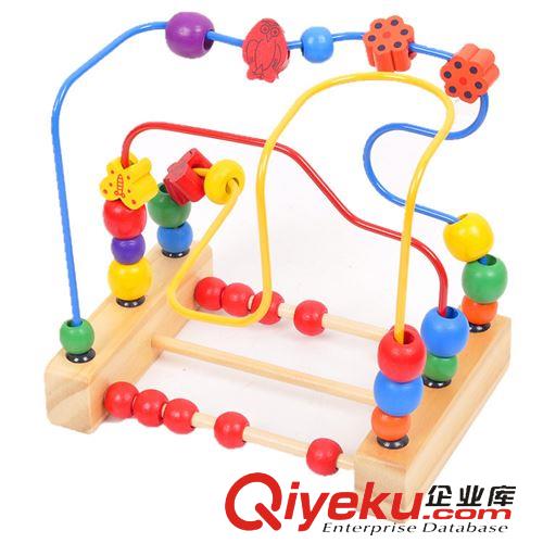串珠、繞珠 木制玩具 平衡層層疊 穿繩水果疊疊樂(lè) fruit game 串珠堆塔游戲