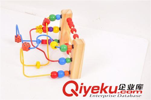 串珠、繞珠 木制繞珠玩具 三線花鳥繞珠架 寶寶早教玩具 幼兒益智玩具 批發原始圖片2