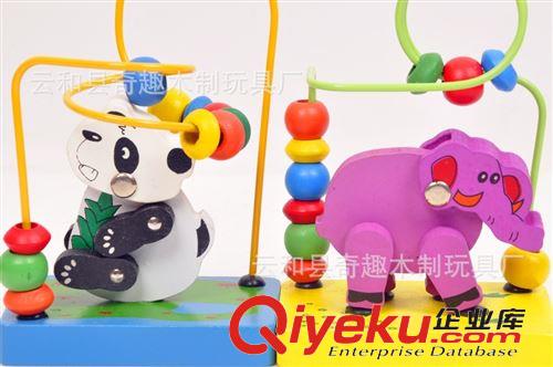 串珠、繞珠 木制益智玩具 繞珠玩具 3D動物小繞珠 迷你動物軌道迷宮 批發原始圖片2