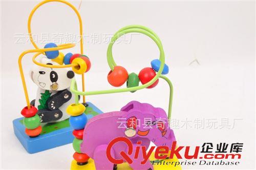 串珠、繞珠 木制益智玩具 繞珠玩具 3D動物小繞珠 迷你動物軌道迷宮 批發原始圖片3