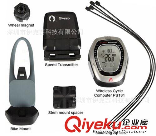 自行車碼表/單車電腦 Alpha Sports自行車山地車無線碼表可測溫度計算卡路里PS131原始圖片2