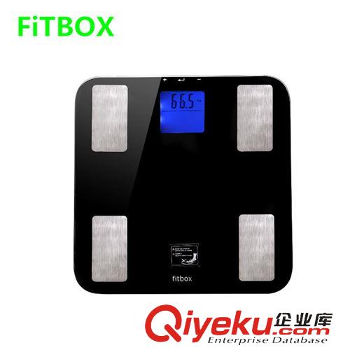 体重秤 厨房称 FITBOX 人体脂肪称 脂肪秤 双行屏幕 蓝色背光 脂肪测量仪