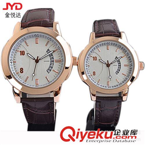 機(jī)械表 皮帶品牌機(jī)械情侶手表 金色 單日歷 gd禮品表 廠家直銷 質(zhì)量好原始圖片2