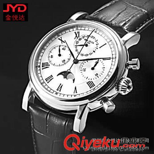 機(jī)械表 皮帶品牌機(jī)械情侶手表 金色 單日歷 gd禮品表 廠家直銷 質(zhì)量好