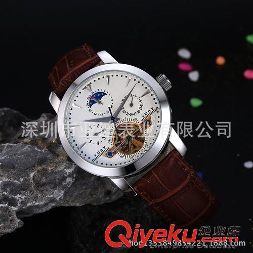 機(jī)械手表 廠家專業(yè)不銹鋼手表批發(fā) 定制中g(shù)d機(jī)械多功能機(jī)芯男士商務(wù)表