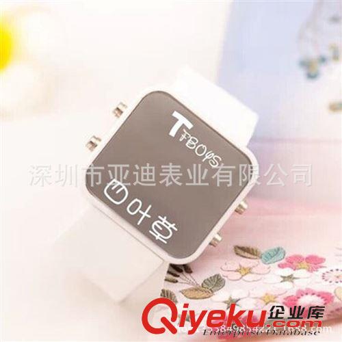 LED電子手表 炫彩糖果色手表批發 韓版時尚學生電子LED果凍硅膠觸摸手表原始圖片3