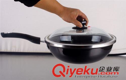 廚房用品 真空養(yǎng)生炒鍋 不粘鍋無油煙 真空鍋 烏金真空鍋 節(jié)能省電烏金鍋原始圖片3