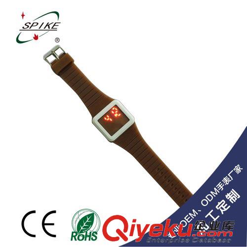 加工定制LED手表 新款方形LED滑屏電子表 LED表【超薄LED手表禮品系列】原始圖片2