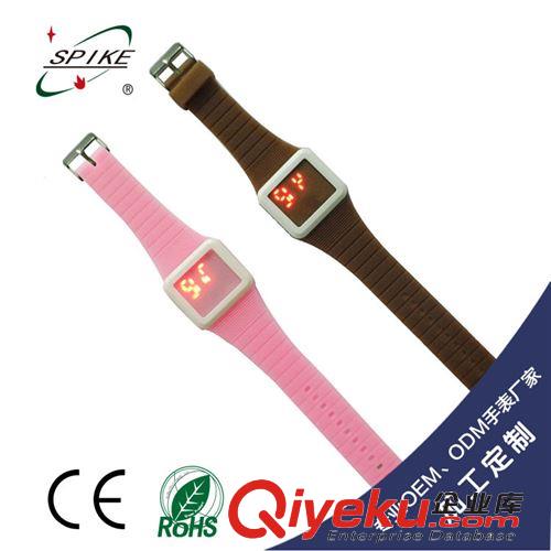 加工定制LED手表 新款方形LED滑屏電子表 LED表【超薄LED手表禮品系列】原始圖片3