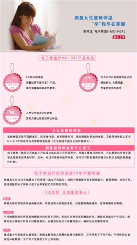 電子體溫計 批發歐姆龍MC-342FL體溫計 歐姆龍電子體溫計 女性基礎體溫計