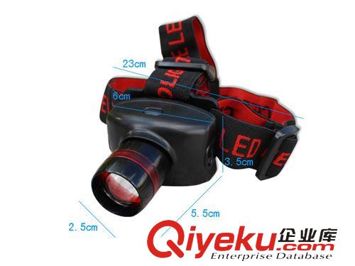 野營頭燈 Q5-009營地釣魚160流明LED泡 伸縮調節強光頭燈 強弱光閃3檔紅圈原始圖片3