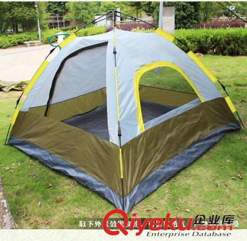 帳篷系列 盛源雙層自動帳篷 正品 3-4人情侶帳蓬 速開戶外露營防雨 休閑原始圖片2