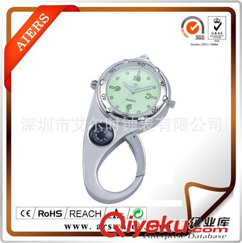 掛表 艾爾時(shí)OEM代加工溫度計(jì)運(yùn)動(dòng)表合金登山扣手表