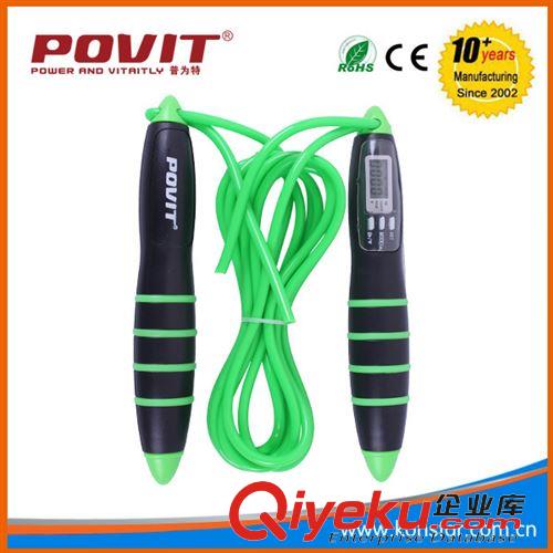 跳繩系列 廠家直銷POVIT液晶顯示電子計(jì)數(shù)無線跳繩兩用減肥塑身有氧健身