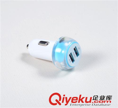 車載充電器 2.1A雙USB車載充電器 i蘋果手機車充 亞克力車充原始圖片3