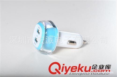 車載充電器 供應(yīng)手機(jī)車載充電器彩色多功能車充 通用雙USB車充 促銷禮品車充原始圖片2