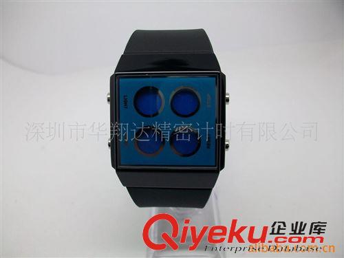LCD電子表 休閑藍色電子手表、禮品手表、時尚表原始圖片2