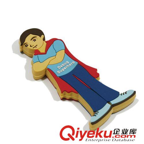 硅膠u盤(pán)套 卡通超人款硅膠U盤(pán)套 時(shí)尚男女通用USB保護(hù)套 卡通人物形狀USB套原始圖片3