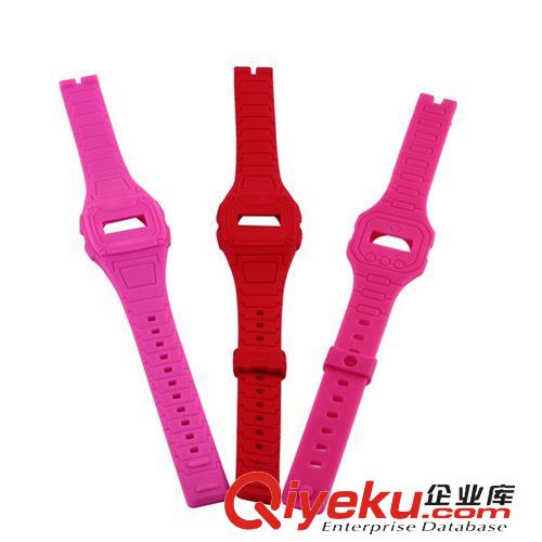 硅膠手表帶 2015流行硅膠手表帶 男女通用硅膠圈 3D立體手腕帶原始圖片3