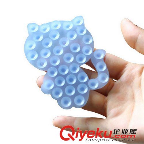 硅膠廚具 可愛貓貓硅膠貼 浴室小能手硅膠吸盤 多色可選硅膠吸盤原始圖片2