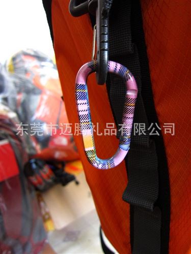 迷彩色產品 廠家直銷包花登山扣 優質環保鋁合金登山扣 促銷精品登山扣