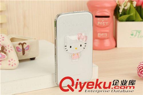 數碼產品移動電源 超薄水晶KT貓移動電源蘋果三星小米手機充電寶外掛備用電8800Mah